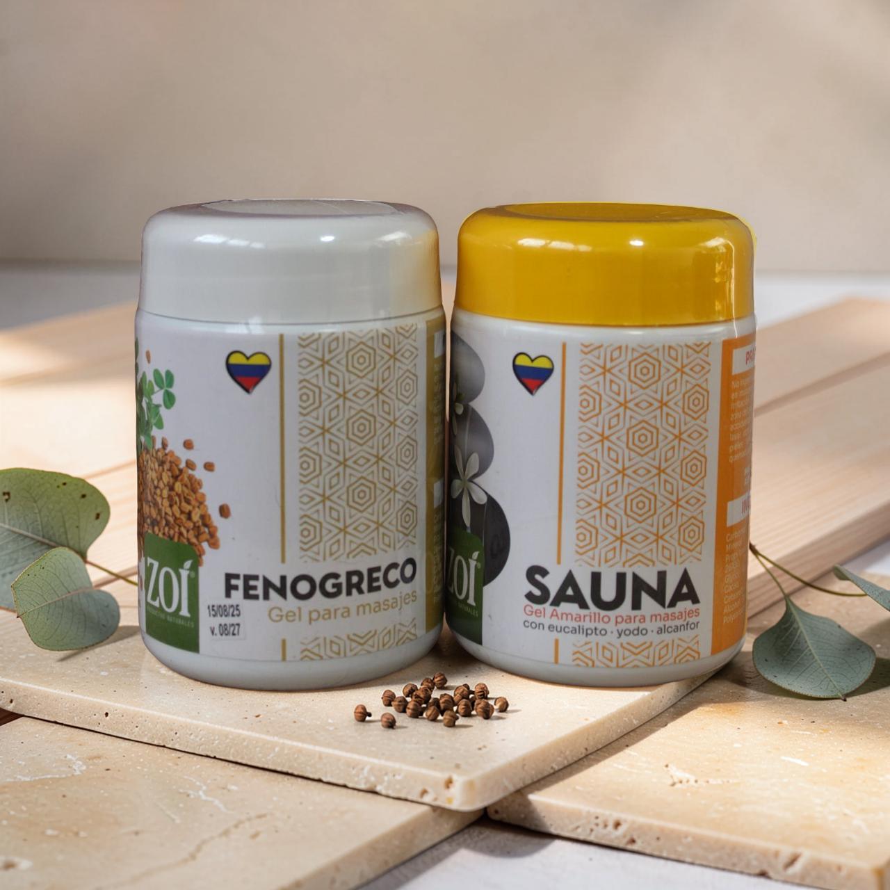 GEL FENOGRECO PARA MASAJES