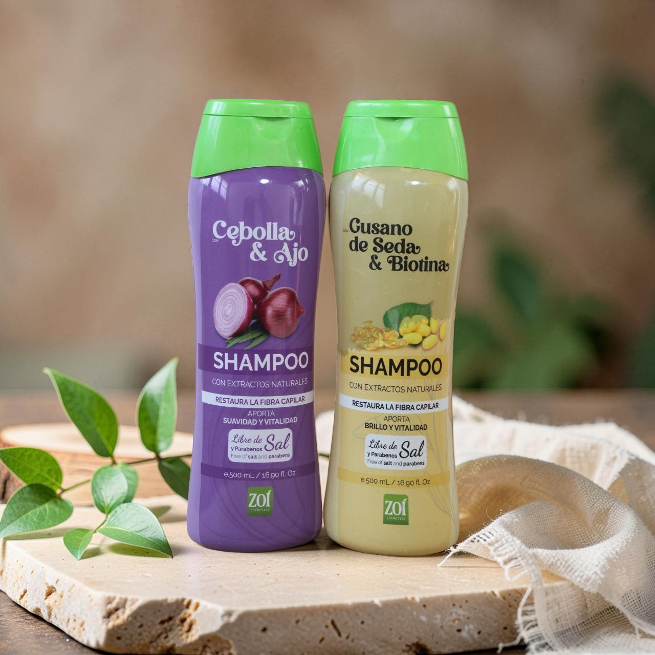 SHAMPOO GUSANO DE SEDA & BIOTINA